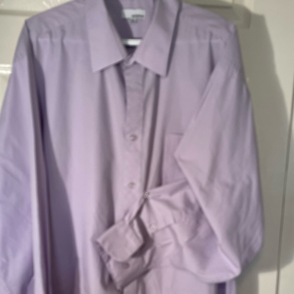 2- Size 19 neck. Tall 36/37 long sleeve shirts.